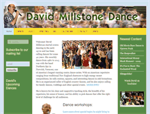 Tablet Screenshot of davidmillstonedance.com